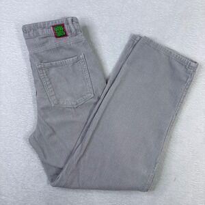 Empyre Tori Light Gray Corduroy Straight Leg High Rise Skater Pants Womens 5 28W